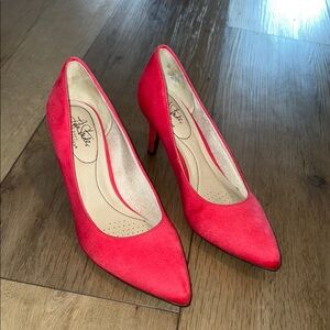 Women's pink Suede Heels
